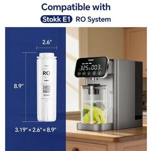Stokk E1 Countertop RO Replacement Filter RE1-RO Reverse Osmosis Membrane White
